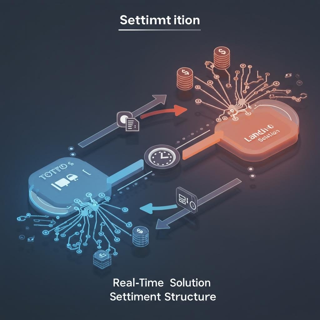 루믹스 실시간 세틀먼트 솔루션 구조 아이소메트릭 다이어그램