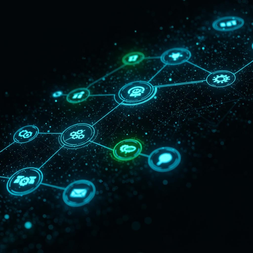 루믹스 프로세스 자동화 워크플로우 네트워크 노드 연결 시각화